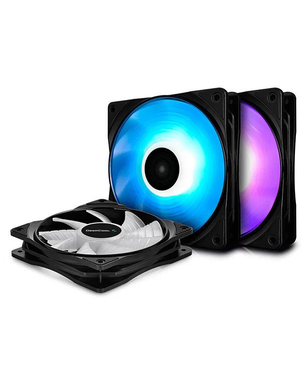 DeepCool RF120M 3in1 Brightness RGB LED Fan - Black DeepCool RF120M 3in1 Brightness RGB LED Fan - Black
